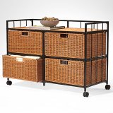 Wicker 4-Drawer Chest